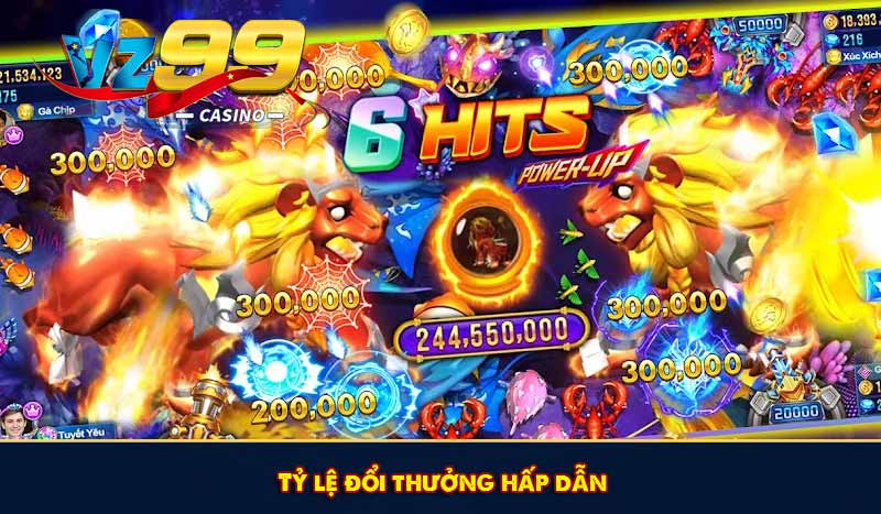 Tỷ lệ đổi thưởng hấp dẫn